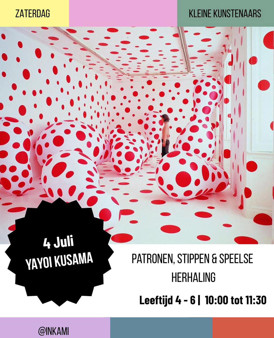 Workshop Kleine kunstenaar: Yayoi Kusama